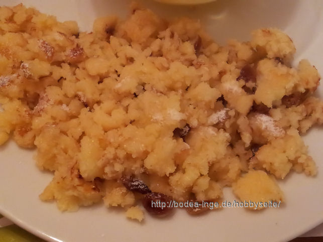 Grießschmarren - Inge's Hobbyblog Grießschmarren - Inge's Hobbyblog
